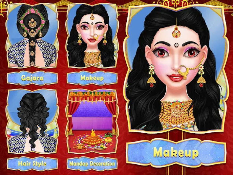 Скачать взлом Wedding Fashion Indian 2024 (Стилист моды индийской свадьбы)  [МОД Mega Pack] — полная версия apk на Андроид screen 5