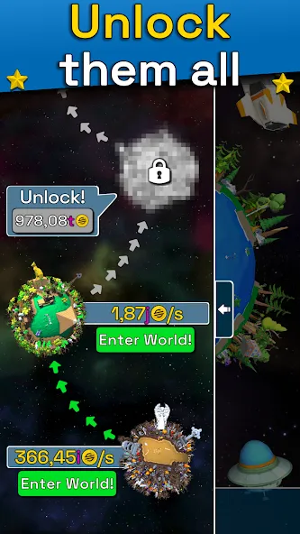 Взломанная Planet Evolution: Idle Clicker (Планета Эволюция)  [МОД Бесконечные деньги] — стабильная версия apk на Андроид screen 5