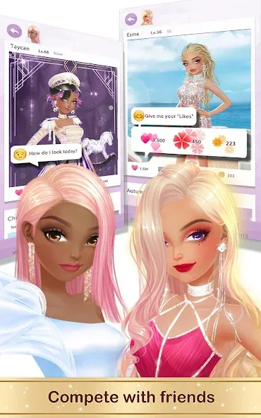 Скачать взломанную Fashion Fantasy: Glam Stylist (Фэшн Фэнтези)  [МОД Бесконечные деньги] — последняя версия apk на Андроид screen 3