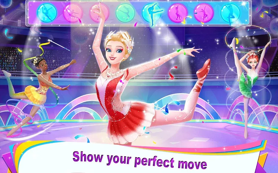 Взломанная Gymnastics Queen (Джимнастикс Квин)  [МОД Меню] — стабильная версия apk на Андроид screen 1