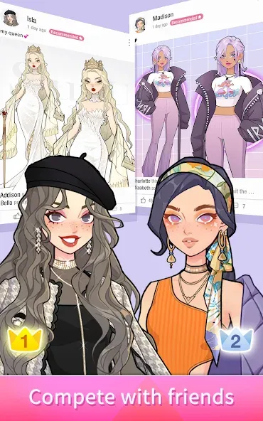 Скачать взломанную SuitU: Fashion Avatar Dress Up (уитУ)  [МОД Mega Pack] — стабильная версия apk на Андроид screen 5