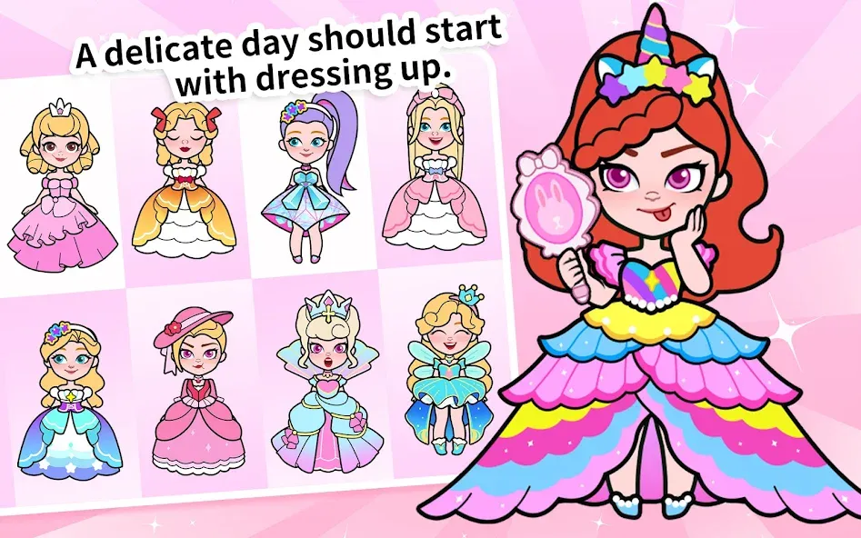 Скачать взломанную Paper Princess's Dream Castle  [МОД Бесконечные монеты] — полная версия apk на Андроид screen 2