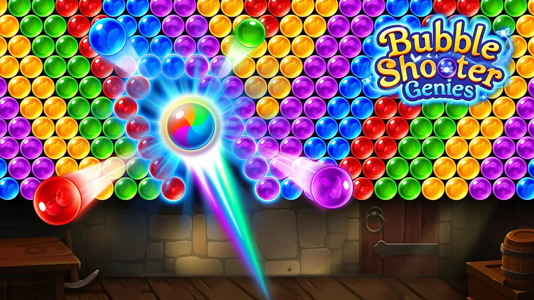 Скачать взлом Bubble Shooter Genies  [МОД Все открыто] — стабильная версия apk на Андроид screen 3