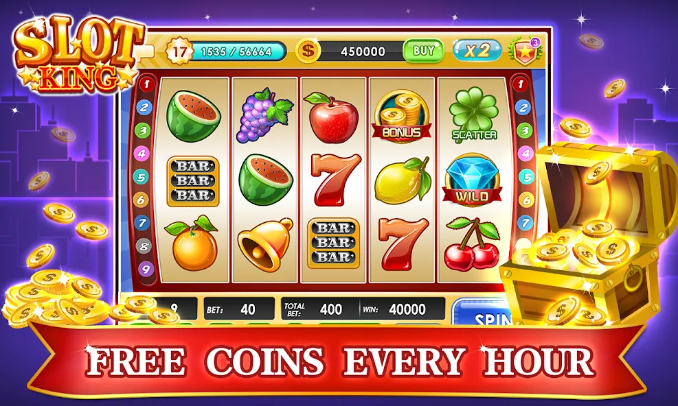 Скачать взлом Slots Machines — Vegas Casino  [МОД Бесконечные монеты] — стабильная версия apk на Андроид screen 1