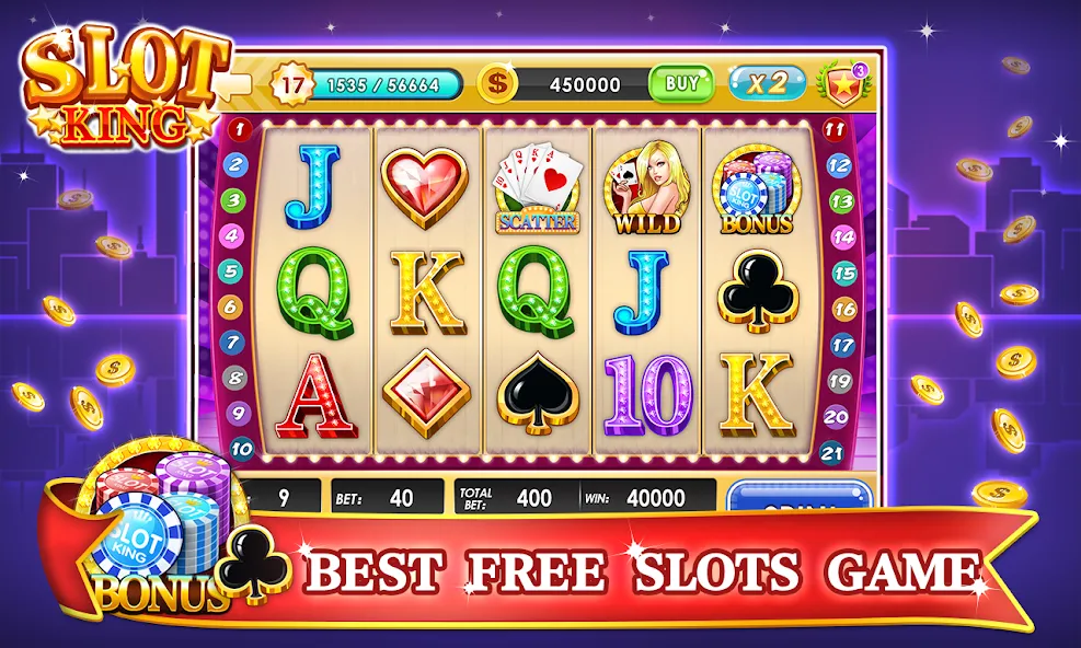 Скачать взлом Slots Machines — Vegas Casino  [МОД Бесконечные монеты] — стабильная версия apk на Андроид screen 3