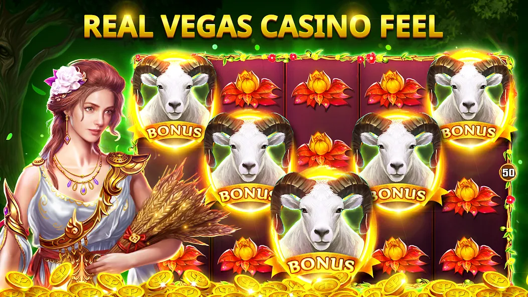 Взломанная Slots Myth — Slot Machines  [МОД Меню] — стабильная версия apk на Андроид screen 4