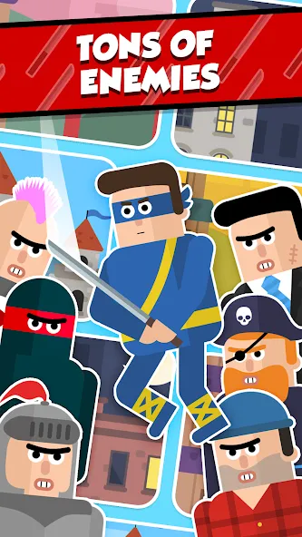 Взломанная Mr Ninja — Slicey Puzzles (Мистер Ниндзя)  [МОД Unlimited Money] — стабильная версия apk на Андроид screen 3