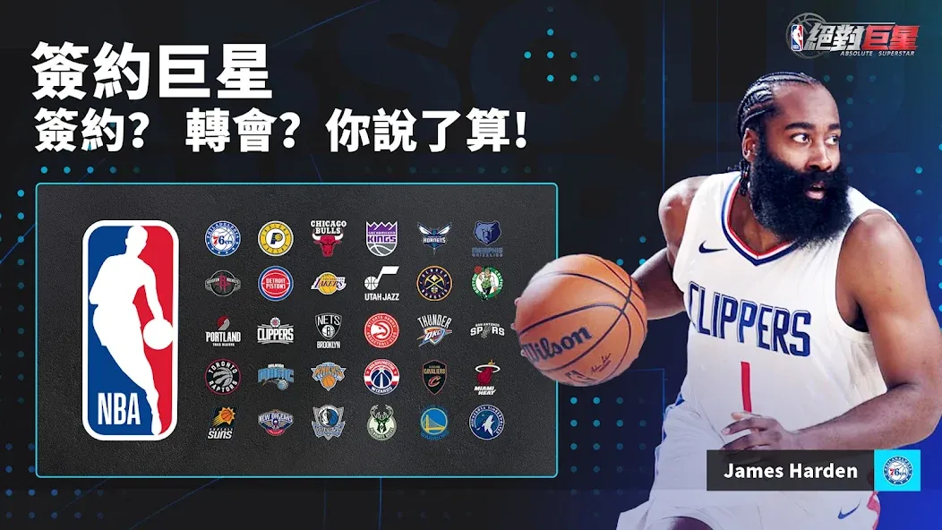 Скачать взломанную NBA絕對巨星  [МОД Unlocked] — стабильная версия apk на Андроид screen 2