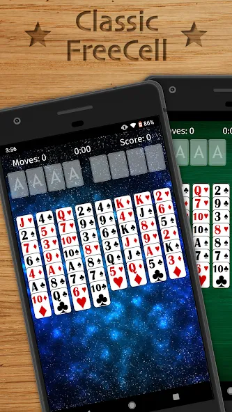 Взлом FreeCell Solitaire Classic (Фрисел Солитер Классик)  [МОД Все открыто] — стабильная версия apk на Андроид screen 1