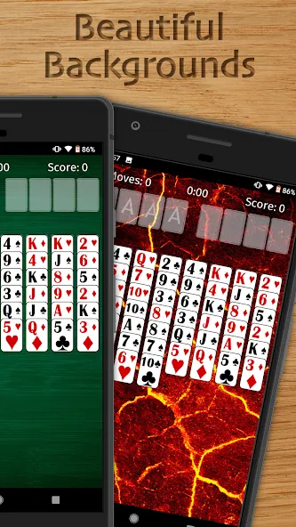 Взлом FreeCell Solitaire Classic (Фрисел Солитер Классик)  [МОД Все открыто] — стабильная версия apk на Андроид screen 2