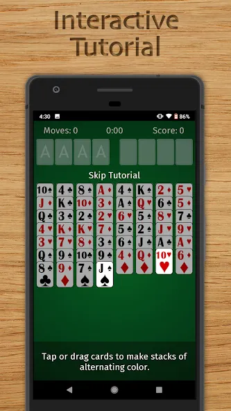 Взлом FreeCell Solitaire Classic (Фрисел Солитер Классик)  [МОД Все открыто] — стабильная версия apk на Андроид screen 5