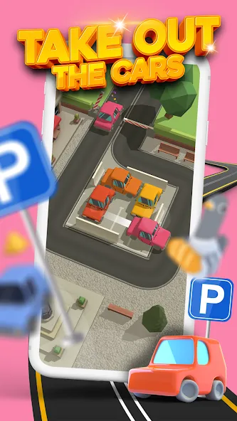 Скачать взломанную Parking Jam 3D (Парковочный затор 3D)  [МОД Unlimited Money] — полная версия apk на Андроид screen 1