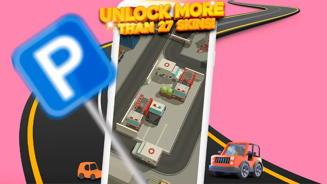 Скачать взломанную Parking Jam 3D (Парковочный затор 3D)  [МОД Unlimited Money] — полная версия apk на Андроид screen 3