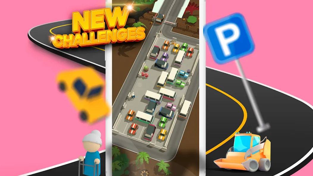 Скачать взломанную Parking Jam 3D (Парковочный затор 3D)  [МОД Unlimited Money] — полная версия apk на Андроид screen 4