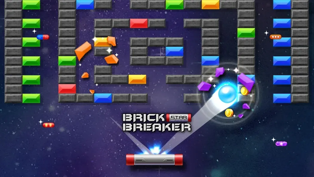 Взлом Brick Breaker Star: Space King  [МОД Все открыто] — полная версия apk на Андроид screen 3