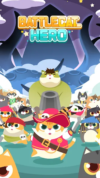 Скачать взлом Battle Cat Hero (Баттл Кэт Герой)  [МОД Много монет] — полная версия apk на Андроид screen 1