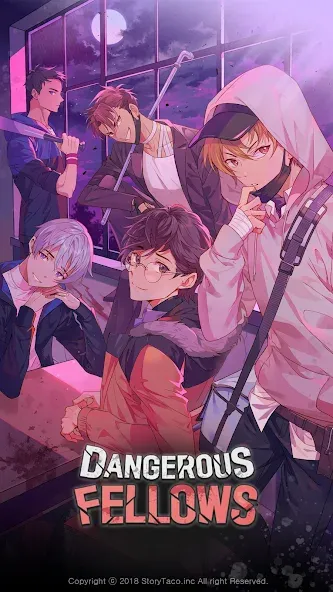 Скачать взломанную Dangerous Fellows:Otome Dating  [МОД Menu] — последняя версия apk на Андроид screen 1