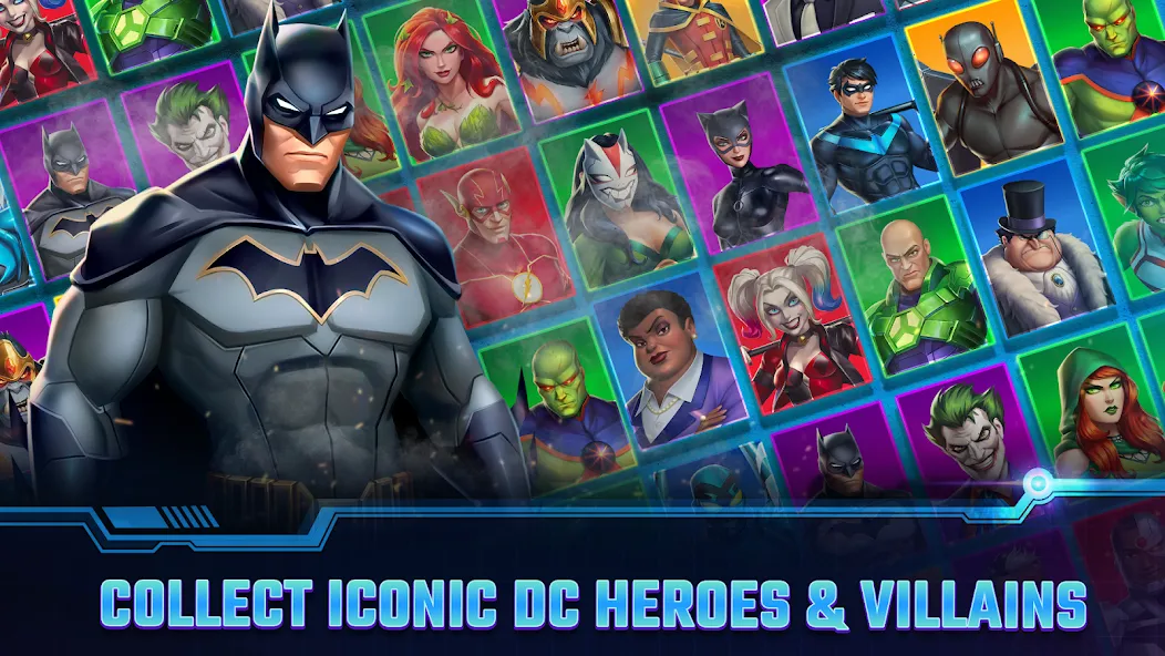 Скачать взломанную DC Heroes & Villains: Match 3  [МОД Много монет] — стабильная версия apk на Андроид screen 1