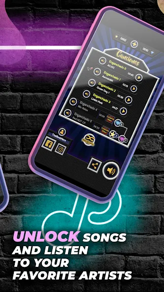 Скачать взлом Guitar Hero Game: EDM Music (ЭДМ)  [МОД Unlocked] — полная версия apk на Андроид screen 2