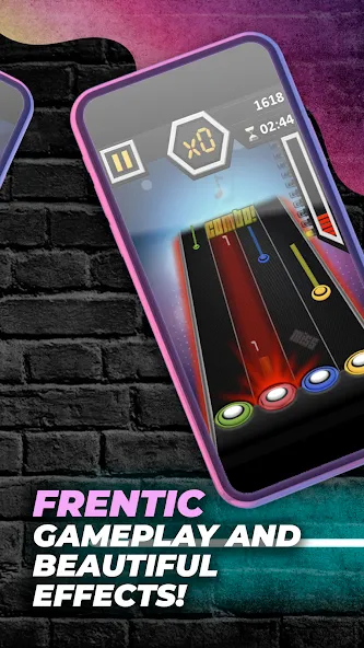 Скачать взлом Guitar Hero Game: EDM Music (ЭДМ)  [МОД Unlocked] — полная версия apk на Андроид screen 3