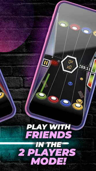 Скачать взлом Guitar Hero Game: EDM Music (ЭДМ)  [МОД Unlocked] — полная версия apk на Андроид screen 4