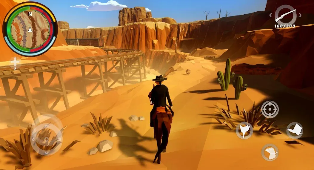 Скачать взлом West Cowboy Western Polygon  [МОД Меню] — полная версия apk на Андроид screen 1