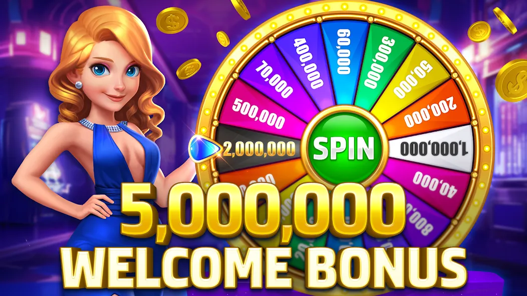 Взлом HighRoller Vegas: Casino Games (Хайроллер Вегас)  [МОД Много монет] — стабильная версия apk на Андроид screen 1