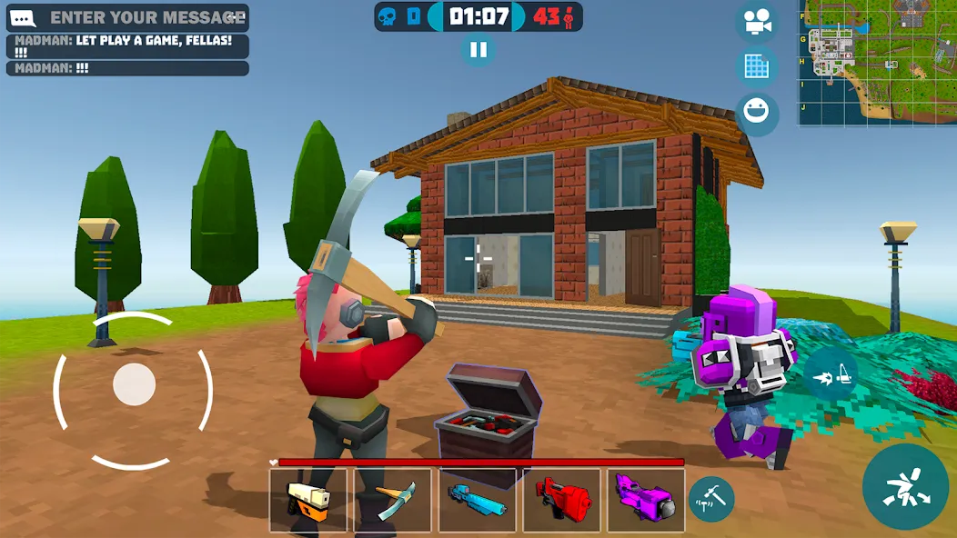 Скачать взломанную Mad GunS online shooting games (Мад Ганс)  [МОД Menu] — стабильная версия apk на Андроид screen 1