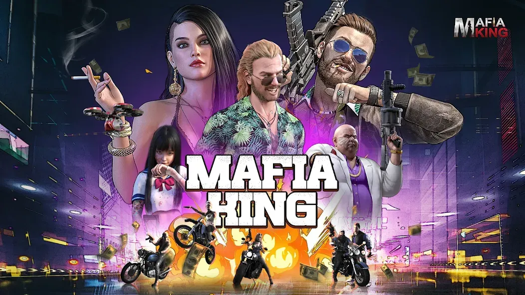 Скачать взломанную Mafia King (Мафиозный Король)  [МОД Unlimited Money] — последняя версия apk на Андроид screen 1