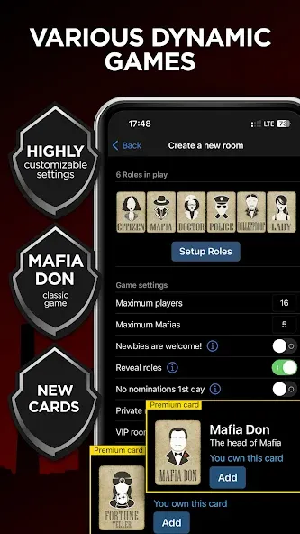 Скачать взлом Mafia Online With Video Chat  [МОД Много монет] — полная версия apk на Андроид screen 4