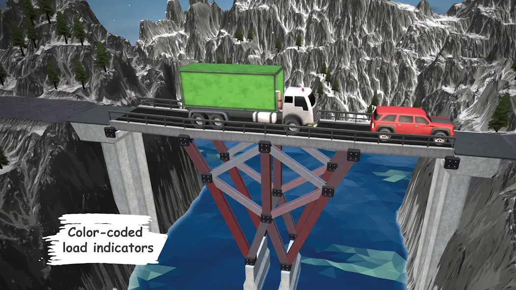 Скачать взлом Bridgezz: Bridge Construction (Бриджзз)  [МОД Unlocked] — полная версия apk на Андроид screen 2