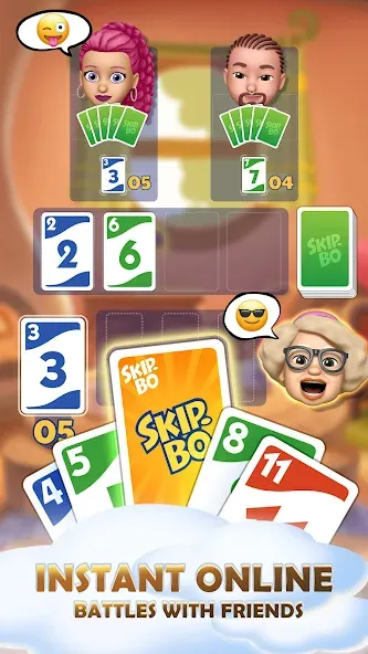 Скачать взломанную Skip-Bo (кип)  [МОД Бесконечные монеты] — стабильная версия apk на Андроид screen 2