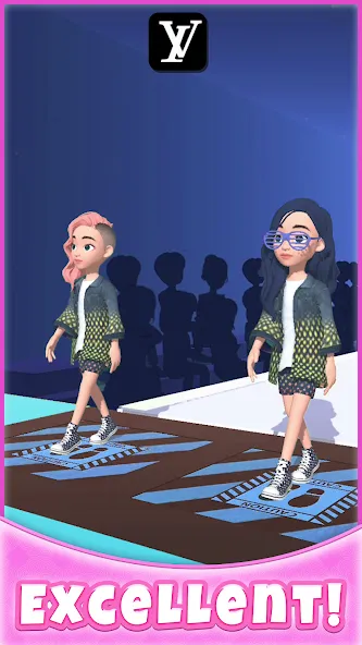 Взлом Catwalk Battle — Dress up! (Кэтволк Баттл)  [МОД Menu] — полная версия apk на Андроид screen 3