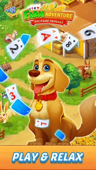 Скачать взлом Solitaire Farm Adventure (Солитер)  [МОД Все открыто] — стабильная версия apk на Андроид screen 1