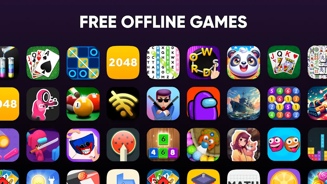 Скачать взломанную Offline Games — No WiFi — Fun  [МОД Много денег] — полная версия apk на Андроид screen 1