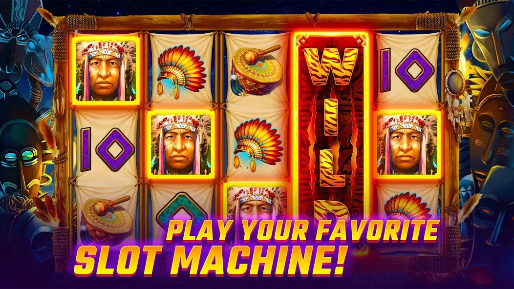 Взломанная Slots WOW Casino Slot Machine (Слотс ВОУ)  [МОД Бесконечные монеты] — полная версия apk на Андроид screen 5