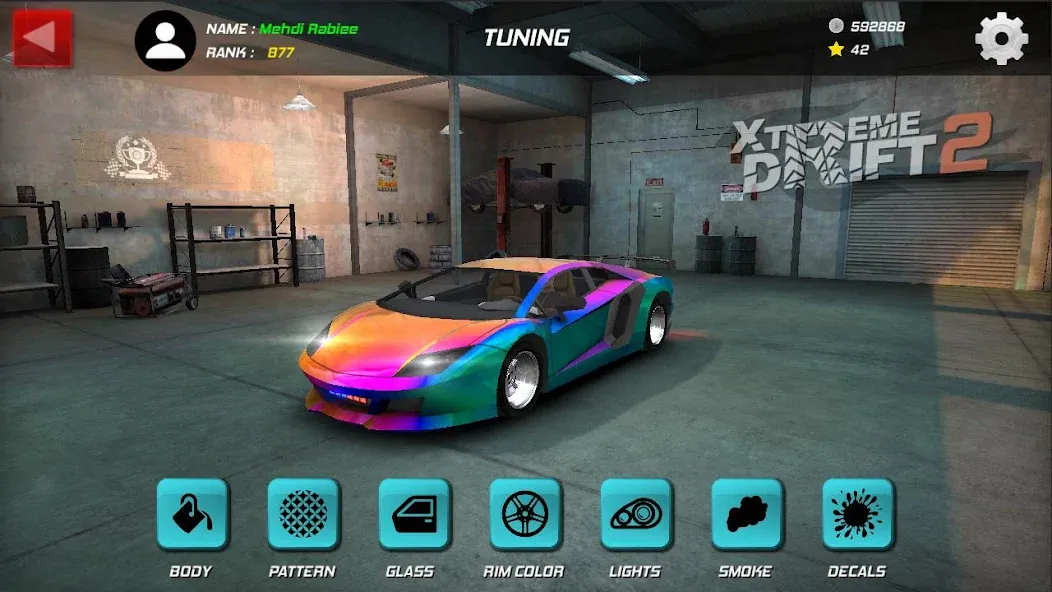 Скачать взломанную Xtreme Drift 2 (Икстрим Дрифт 2)  [МОД Menu] — последняя версия apk на Андроид screen 2