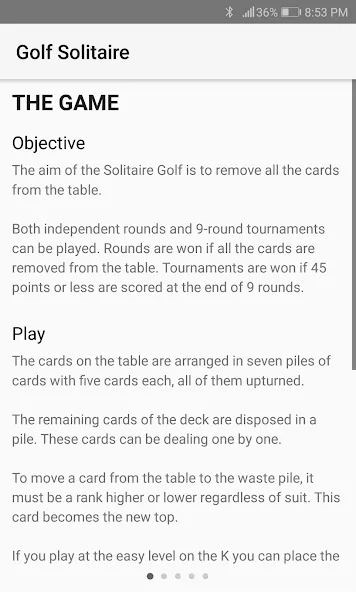 Скачать взлом Golf Solitaire (Гольф солитер)  [МОД Меню] — полная версия apk на Андроид screen 4