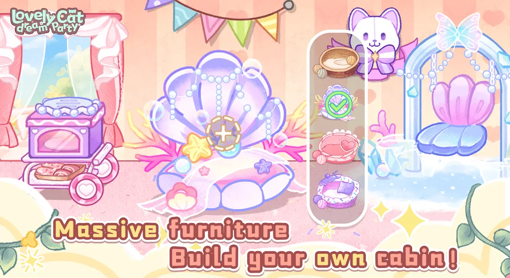 Взломанная Lovely cat dream party (Лавли кэт дрим пати)  [МОД Много денег] — стабильная версия apk на Андроид screen 3