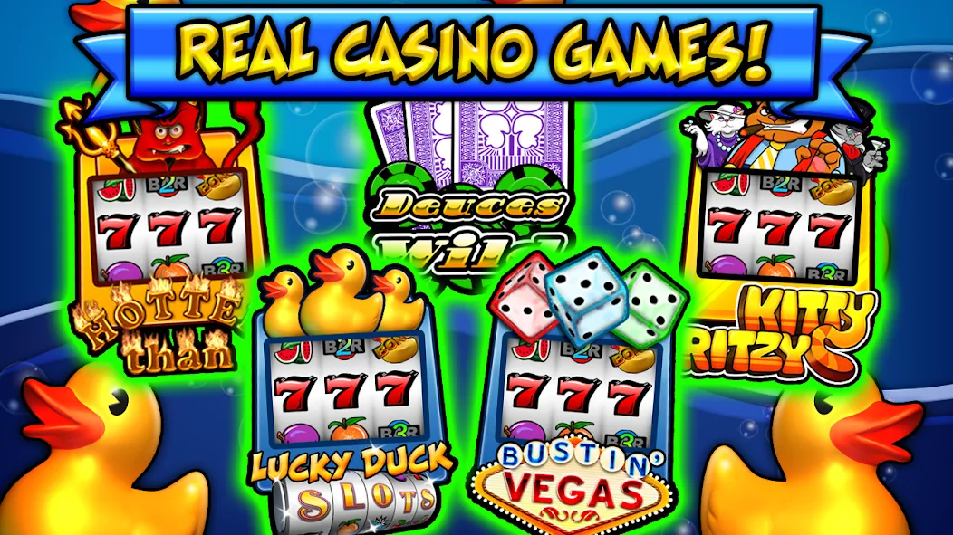 Взломанная Lucky Duck Slots (Лаки Дак Слотс)  [МОД Бесконечные монеты] — последняя версия apk на Андроид screen 1