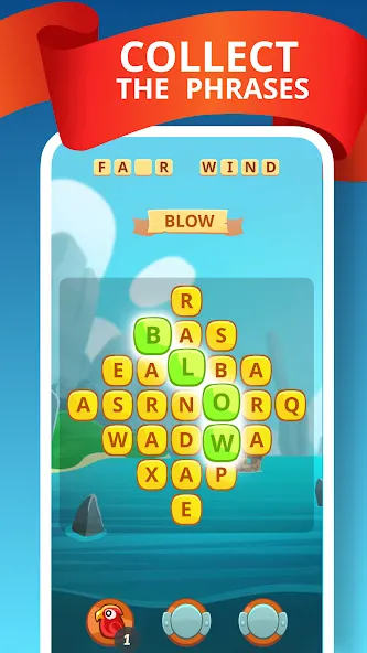 Скачать взлом Word Treasure Hunt  [МОД Mega Pack] — последняя версия apk на Андроид screen 2