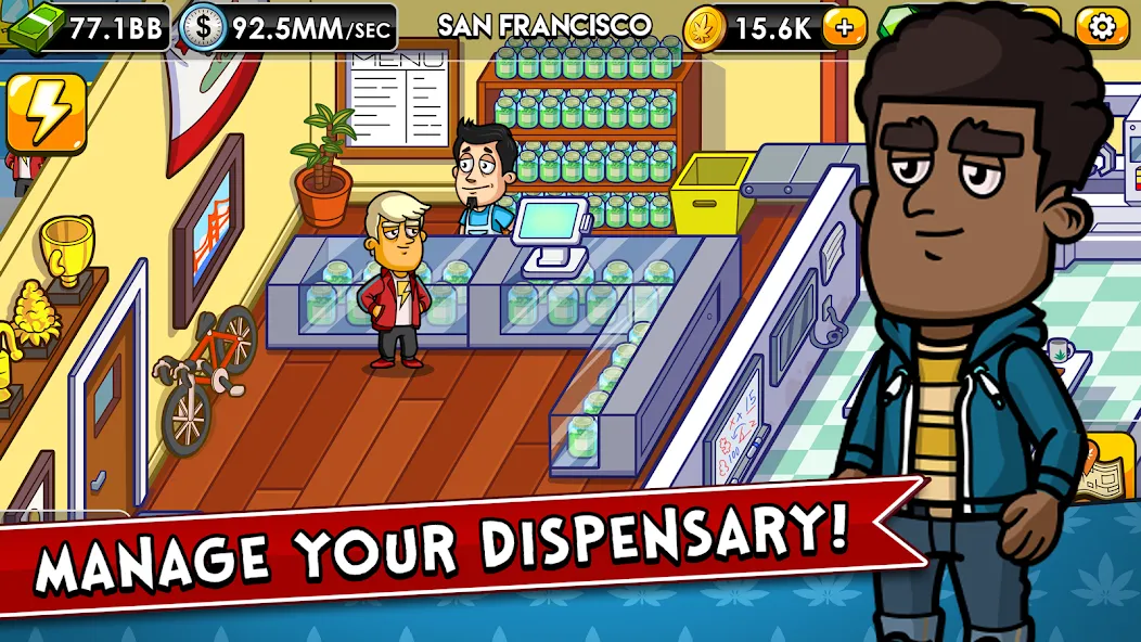 Взлом Weed Inc: Idle Tycoon (Уид Инк)  [МОД Unlocked] — полная версия apk на Андроид screen 3