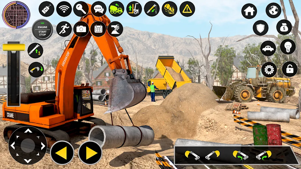 Скачать взломанную Construction Excavator Game 3D  [МОД Unlocked] — последняя версия apk на Андроид screen 1