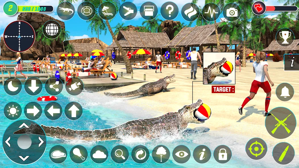 Взломанная Crocodile Hunting Animal Games (Крокодил Охота Игры с животными)  [МОД Unlocked] — полная версия apk на Андроид screen 3