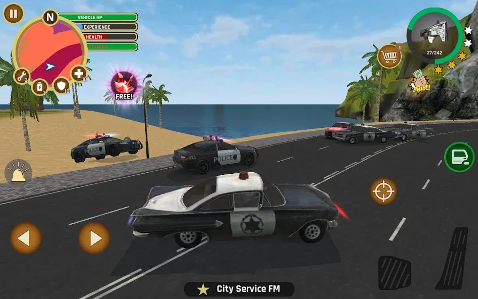 Скачать взлом Miami Crime Police (Майами Крайм Полис)  [МОД Menu] — полная версия apk на Андроид screen 3