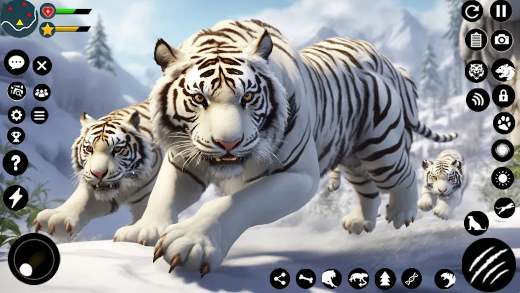 Скачать взломанную Arctic White Tiger Family Sim  [МОД Menu] — последняя версия apk на Андроид screen 1