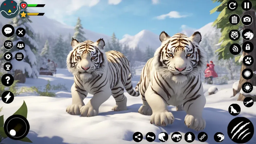 Скачать взломанную Arctic White Tiger Family Sim  [МОД Menu] — последняя версия apk на Андроид screen 2