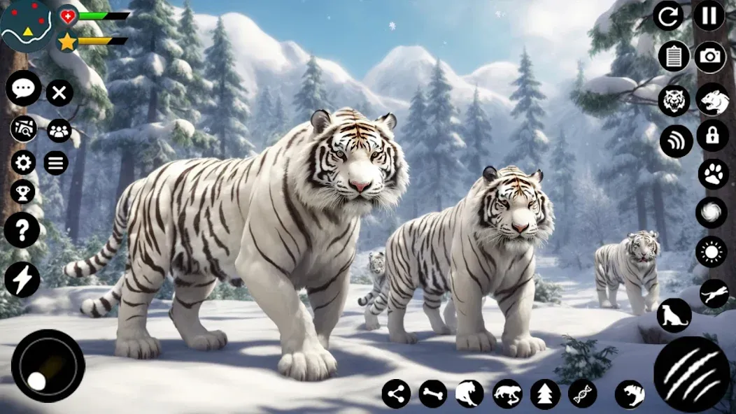 Скачать взломанную Arctic White Tiger Family Sim  [МОД Menu] — последняя версия apk на Андроид screen 3