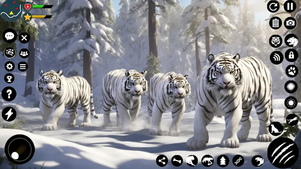 Скачать взломанную Arctic White Tiger Family Sim  [МОД Menu] — последняя версия apk на Андроид screen 4