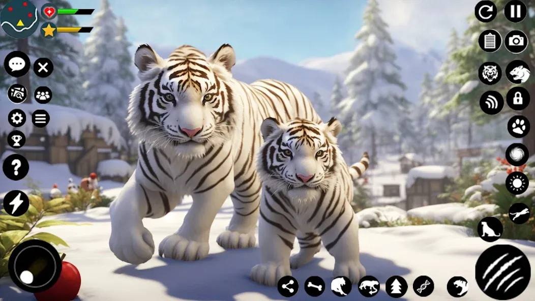 Скачать взломанную Arctic White Tiger Family Sim  [МОД Menu] — последняя версия apk на Андроид screen 5